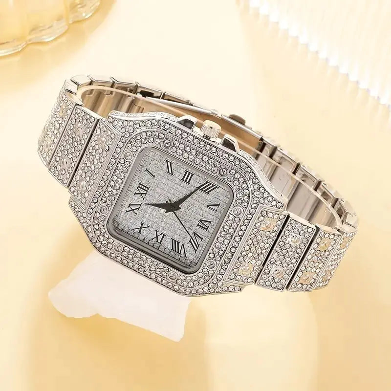 Diamond Women Watch & Bracelet