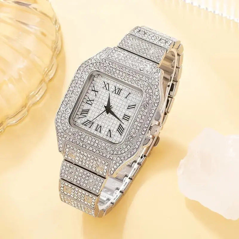 Diamond Women Watch & Bracelet